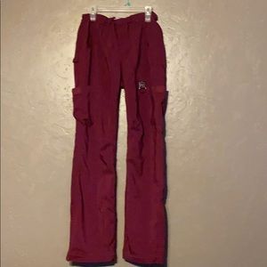 XXS Koi tech burgundy scrub pants
